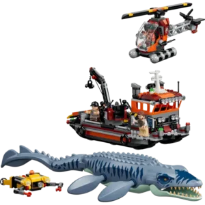 LEGO 77983 L’attaque du bateau par le mosasaure — comparateur de prix sur Planet-Brick (vue détail 1)