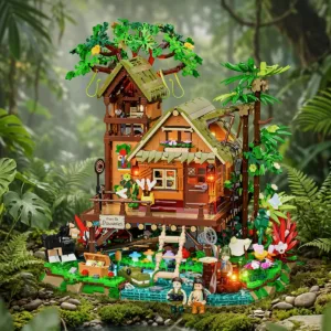 Lumibricks 10015 Misty Forest Cabin — bons plans et promos sur Planet-Brick (vue détail 3)