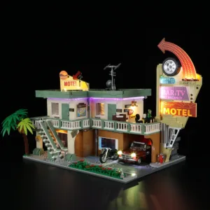 Lumibricks F9054 Le Motel Crépuscule — où acheter au meilleur tarif sur Planet-Brick (vue détail 2)