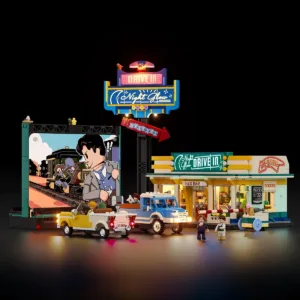 Lumibricks L9081 Drive-in nocturne — comparateur de prix sur Planet-Brick (vue détail 1)