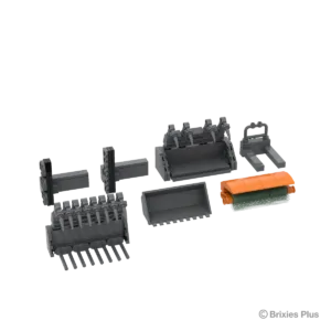 brixies 222.844 Weidemann 3060 Godet à grappin & fourche à panneaux + accessoires — où acheter au meilleur tarif sur Planet-Brick (vue détail 2)