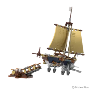 brixies 222.909 Steampunk – Yacht à voile — comparez les prix sur Planet-Brick (vue détail 4)