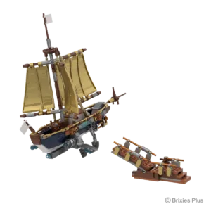 brixies 222.909 Steampunk – Yacht à voile — meilleure offre du moment sur Planet-Brick (vue détail 5)