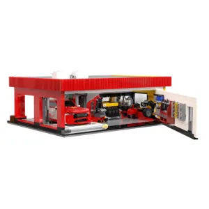CaDa C66025W Bricks Shell Service Station — comparateur de prix sur Planet-Brick (vue détail 1)