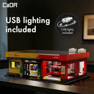 CaDa C66025W Bricks Shell Service Station — meilleure offre du moment sur Planet-Brick (vue détail 5)