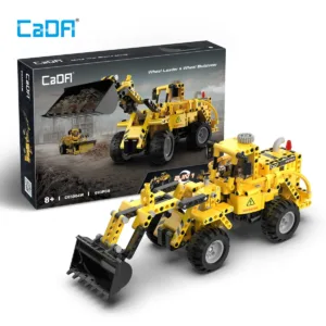 Engins de chantier – Chargeuse et bulldozer sur pneus 2 en 1