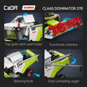 CaDa C65014W CLAAS Moissoneuse Batteuse Dominator 370 — bons plans et promos sur Planet-Brick (vue détail 3)