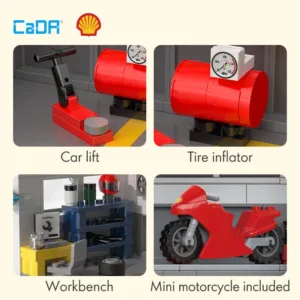 CaDa C66034W Shell Maintenance Station — où acheter au meilleur tarif sur Planet-Brick (vue détail 2)