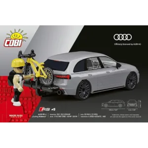 Cobi 24671 Audi RS4 « Cycling Madness » — bons plans et promos sur Planet-Brick (vue détail 3)