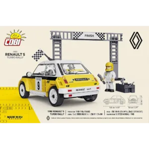 Cobi 24681 1980 Renault 5 Turbo Rally — où acheter au meilleur tarif sur Planet-Brick (vue détail 2)