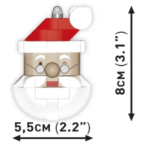 Cobi 20011 Décoration de sapin de Noël – Père Noël — bons plans et promos sur Planet-Brick (vue détail 3)