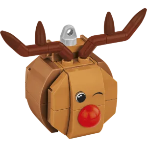 Décoration de sapin de Noël – Renne au nez rouge