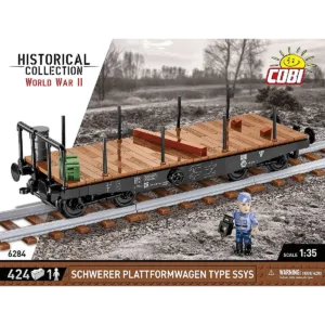 Cobi 6284 Wagon plate-forme lourd Type SSYS — où acheter au meilleur tarif sur Planet-Brick (vue détail 2)
