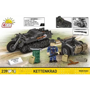 Cobi 2681 Kettenkrad avec remorque — bons plans et promos sur Planet-Brick (vue détail 3)