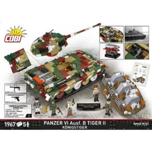 Cobi 2684 Panzer VI Ausf. B Tiger II Königstiger - Limited Edition — bons plans et promos sur Planet-Brick (vue détail 3)