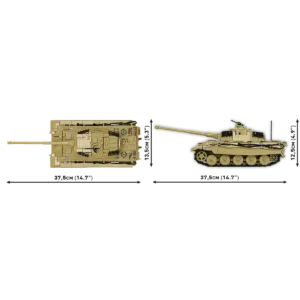 Cobi 2686 Tiger II King Tiger (KTV2) — prix le plus bas sur Planet-Brick (vue détail 6)
