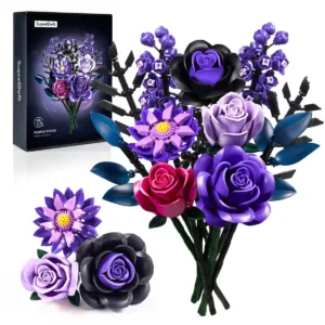 Bouquet de roses violettes