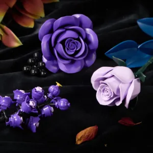supreowls IA11004 Bouquet de roses violettes — où acheter au meilleur tarif sur Planet-Brick (vue détail 2)