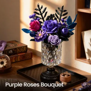 supreowls IA11004 Bouquet de roses violettes — bons plans et promos sur Planet-Brick (vue détail 3)
