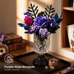 supreowls IA11004 Bouquet de roses violettes — comparez les prix sur Planet-Brick (vue détail 4)