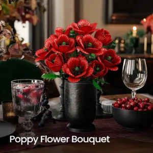 supreowls IA11011 Bouquet de coquelicots rouges — bons plans et promos sur Planet-Brick (vue détail 3)