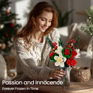 supreowls IA11012 Bouquet de roses de Noël — bons plans et promos sur Planet-Brick (vue détail 3)