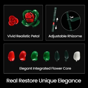 supreowls IA11012 Bouquet de roses de Noël — meilleure offre du moment sur Planet-Brick (vue détail 5)