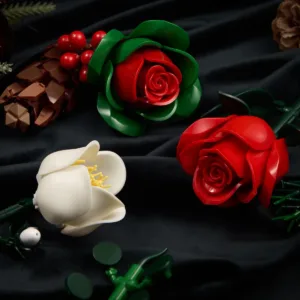 supreowls IA11012 Bouquet de roses de Noël — prix le plus bas sur Planet-Brick (vue détail 6)
