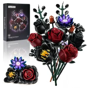 Bouquet de fleurs bordeaux