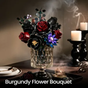 supreowls IA11015 Bouquet de fleurs bordeaux — bons plans et promos sur Planet-Brick (vue détail 3)