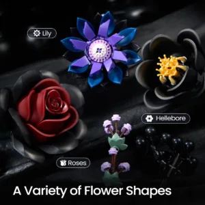 supreowls IA11015 Bouquet de fleurs bordeaux — prix le plus bas sur Planet-Brick (vue détail 6)