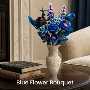 supreowls IA11036 Bouquet de fleurs aux roses bleues — où acheter au meilleur tarif sur Planet-Brick (vue détail 2)