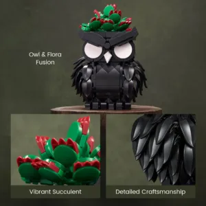 supreowls IA11059 Hibou à la succulente — comparez les prix sur Planet-Brick (vue détail 4)