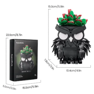 supreowls IA11059 Hibou à la succulente — comparatif marchands sur Planet-Brick (vue détail 7)