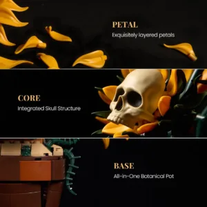 supreowls IA11039 Tournesol en pot avec crâne — comparez les prix sur Planet-Brick (vue détail 4)