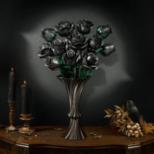 Bouquet de roses noires