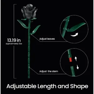 supreowls IA11001 Bouquet de roses noires — prix le plus bas sur Planet-Brick (vue détail 6)