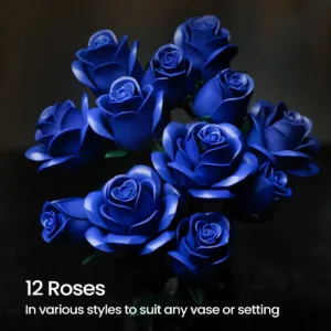 supreowls IA11007 Bouquet de roses bleues — bons plans et promos sur Planet-Brick (vue détail 3)