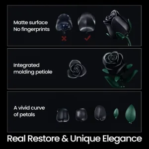 supreowls IA11009 Trois roses noires — comparez les prix sur Planet-Brick (vue détail 4)