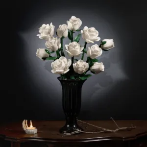 supreowls IA11013 Bouquet de roses blanches — comparateur de prix sur Planet-Brick (vue détail 1)