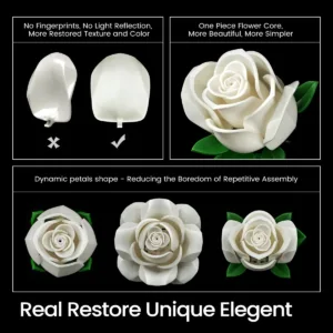supreowls IA11013 Bouquet de roses blanches — comparez les prix sur Planet-Brick (vue détail 4)
