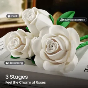 supreowls IA11013 Bouquet de roses blanches — meilleure offre du moment sur Planet-Brick (vue détail 5)