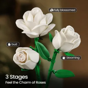 supreowls IA11013 Bouquet de roses blanches — prix le plus bas sur Planet-Brick (vue détail 6)