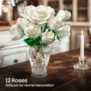 supreowls IA11013 Bouquet de roses blanches — comparatif marchands sur Planet-Brick (vue détail 7)