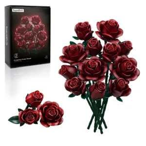 Bouquet de roses bordeaux