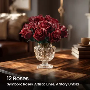 supreowls IA11016 Bouquet de roses bordeaux — prix le plus bas sur Planet-Brick (vue détail 6)