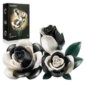 supreowls IA11056 Roses motif vache — où acheter au meilleur tarif sur Planet-Brick (vue détail 2)